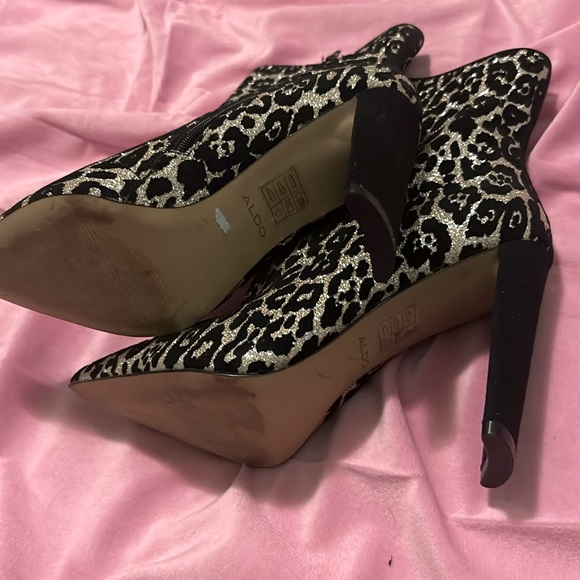 ALDO Boots sparkly leopard print - Picture 8 of 9